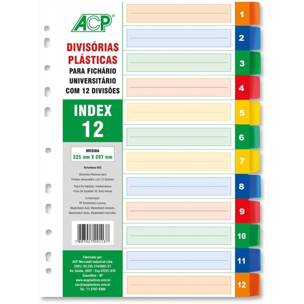 DIVISORIA FICHARIO PLASTICA